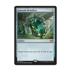 WOTC MtG Commander 2014 Emerald Medallion (R) NM - Image 1