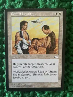 MTG Magic the Gathering Debt of Loyalty Weatherlight Reserved List Rare Vintage - Image 1