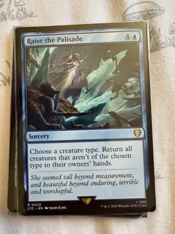 Raise the Palisade #23 (NM) Lord of the Rings LTC Magic MTG - Image 1