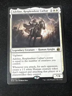 MTG Adeline, Resplendent Cathar Innistrad: Midnight Hunt Rare NM Regular Magic - Image 1