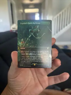 Legolas's Quick Reflexes Borderless Foil LOTR MTG #0493 NM-MT Rare - Image 1