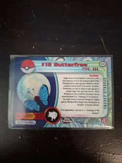 Butterfree (Sparkle) Pokemon Topps #12 - Image 2