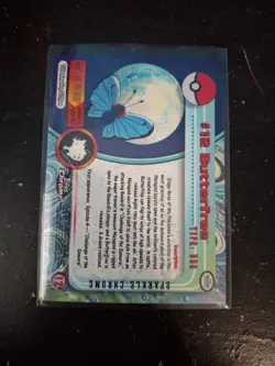 Butterfree (Sparkle) Pokemon Topps #12 - Image 3