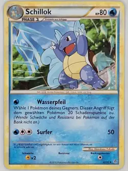 Wartortle 42/95 Pokemon - German HGSS Unleashed MP - Image 1