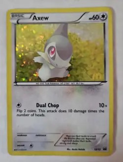 Pokemon TCG Axew 12/12 2012 McDonald's Holo Promo - Image 1