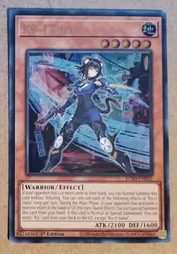 Yugioh K9 - #17 Izuna JUSH-EN031 1st Edition Ultra Rare NM - Image 1