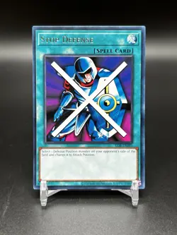 YuGiOh! - Stop Defense LOB-EN095 Rare 25th Anniversary Edition Near Mint - Image 1