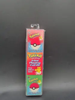 1999 Bicycle Pokemon Mini Playing Card Set Factory Sealed Brand New - Image 1