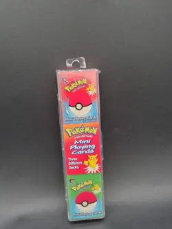 1999 Bicycle Pokemon Mini Playing Card Set Factory Sealed Brand New - Image 2