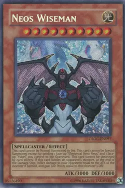 Yugioh Neos Wiseman CSOC-EN097 Secret Rare NM/M - Image 1