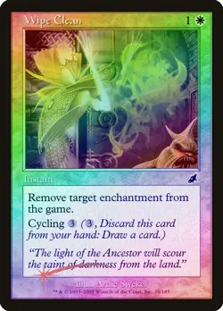 Wipe Clean FOIL Scourge NM White Common MAGIC THE GATHERING MTG CARD ABUGames - Image 1