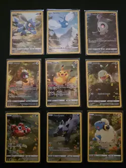 Crown Zenith Galarian Gallery 9 Card Set - Pikachu Cards NM - Image 1