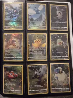 Crown Zenith Galarian Gallery 9 Card Set - Pikachu Cards NM - Image 1
