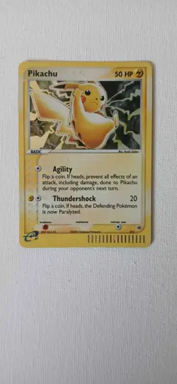 Pokemon Pikachu Holo 012 e Series Black Star Promo Holo Rare Card 2003 TCG - LP - Image 1