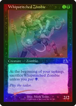 Whipstitched Zombie FOIL Prophecy NM Black Common MAGIC MTG CARD ABUGames - Image 1