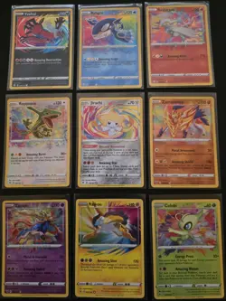 Pokemon Amazing Rare Full Set - 9 Cards - Vivid Voltage Shining Fates - NM - Image 1