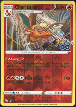 Charizard 010/078 | Pokemon Go | Holo Pokemon Card | NM - Image 1
