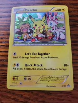 LP! Pikachu XY95 Xy Black Star Promos Holo Pokemon Card - Image 1