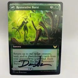 Restorative Burst Card Signed By Dan Scott MTG Artist Proof - Image 1