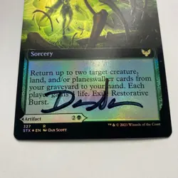 Restorative Burst Card Signed By Dan Scott MTG Artist Proof - Image 4