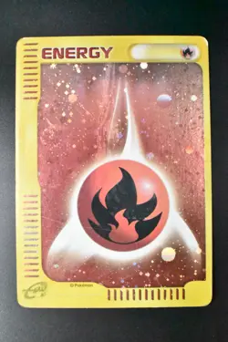 Fire Energy McDonald's Promo 2002 Holo Rare e Series Japanese Pokemon Card - Image 2