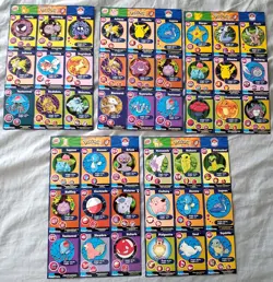 1999 BURGER KING ~ POKEMON CARDS UNCUT SHEETS COMPLETE FULL 20 PAGE SET NM / M - Image 3