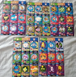 1999 BURGER KING ~ POKEMON CARDS UNCUT SHEETS COMPLETE FULL 20 PAGE SET NM / M - Image 4