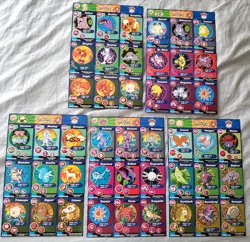 1999 BURGER KING ~ POKEMON CARDS UNCUT SHEETS COMPLETE FULL 20 PAGE SET NM / M - Image 5