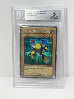 Yu-gi-oh! Beta The Magnet Warrior Card Becket Graded 5 EX DOR-003 Game - Image 1