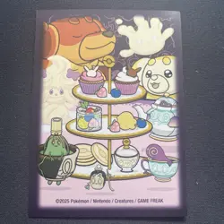 Dachsbun Teatime Delights Card Sleeves -Pokemon TCG- 64 Card Sleeves (1 removed) - Image 1