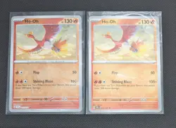 Pokemon Cards 019/192 Ho Oh Reverse Holo & Uncommon Bundle Surging Sparks TCG - Image 1