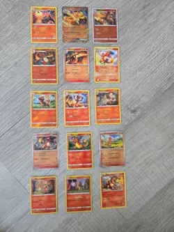 Charizard, Charmander and Charmeleon lot 15 cards - Image 1