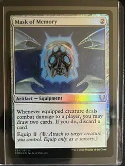 MTG Magic the Gathering Mask of Memory (324/361) Commander Legends Foil - Image 1