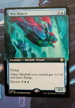 MTG*EXTENDED ART*The Lost Caverns Of Ixalan Commander MIST DANCER NM - Image 1