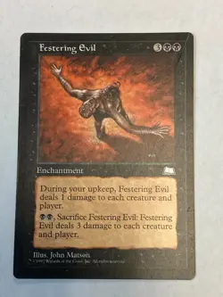 Festering Evil - Magic the Gathering MTG Weatherlight Single Card - Image 1