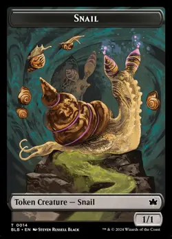 1x Snail Token - NM - Bloomburrow - SPARROW MAGIC - Image 1