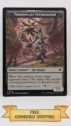 Thornplate Intimidator Token Bloomburrow Regular - Image 1