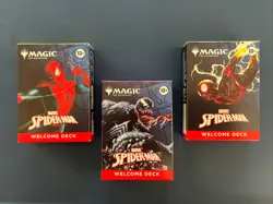 IN HAND MTG Spiderman Welcome Deck Set Of 3 - SDCC 2025 Magic The Gathering - Image 1