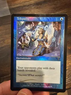 MTG - Telepathy - ✨ FOIL ✨ 7th Edition - Light Play+ Invest In Rare Vintage Mtg - Image 1