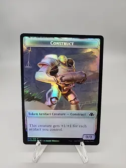 MTG - Zombie/Construct Token (Foil) - Dominaria Remastered NM/M Condition - Image 2