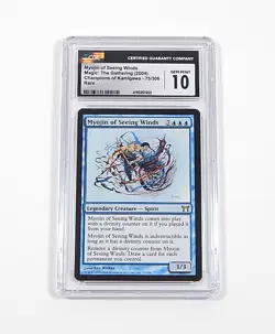 2004 Magic The Gathering MTG Myojin of Seeing Winds Rare 75/306 Kamigawa CGC 10 - Image 1