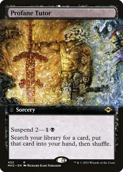 Profane Tutor - Foil Extended Art Modern Horizons 2 LP MTG - Image 1