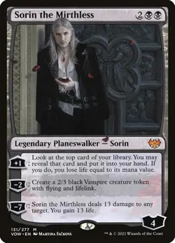 Sorin the Mirthless - Foil VOW LP MTG - Image 1
