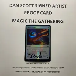 Arcane Signet Signed By Dan Scott MTG Artist Proof - Image 5