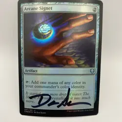 Arcane Signet Signed By Dan Scott MTG Artist Proof - Image 1