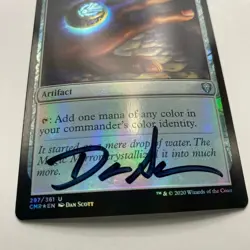 Arcane Signet Signed By Dan Scott MTG Artist Proof - Image 4