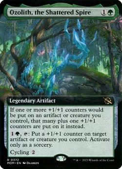 Ozolith, the Shattered Spire - Foil Extended Art March of the Machine LP MTG - Image 1