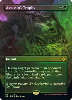 MTG FOIL Assassin's Trophy Borderless - Double Masters 2022 #372 - Image 1