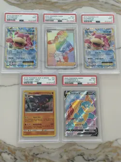 Pokemon PSA Mixed Graded Lot Slowbro Kabu Garchomp Drednaw V - Image 1