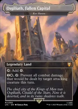 Kor Haven "Osgiliath, Fallen Capital" - Foil Extended Art LTC LP MTG - Image 1